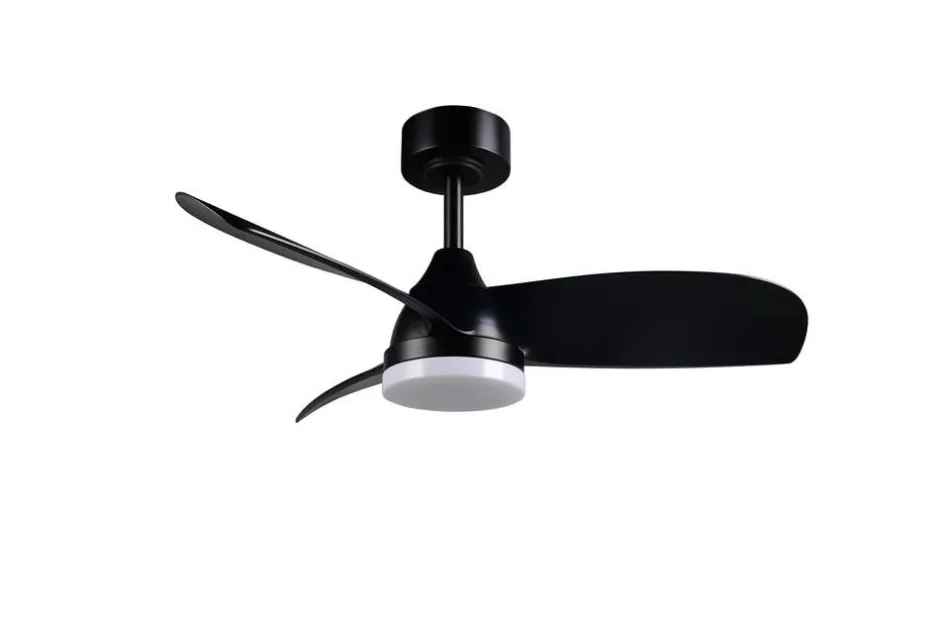 Trio Lighting Sisustusvalaisimet*LED tuuletinkattovalaisin Helsinki mattamusta
