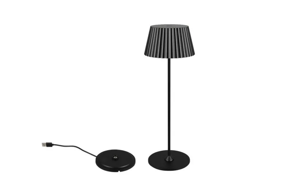 Trio Lighting Sisustusvalaisimet*LED ulkopöytävalaisin Suarez mattamusta ladatt