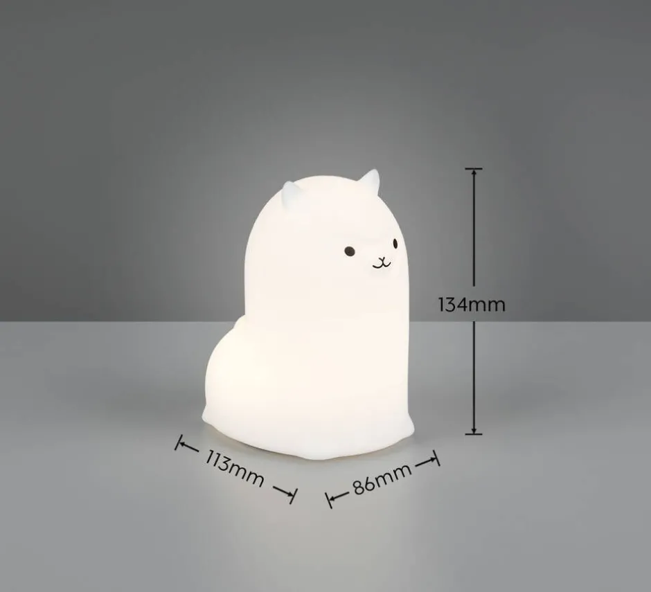 Trio Lighting Lastentarvikkeet|Lastenhuone*LED-pöytävalaisin Paky RGBW valkoinen