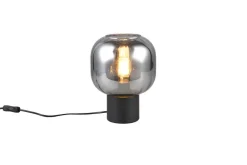 Trio Lighting Sisustusvalaisimet*pöytävalaisin Diva E27 mattamusta/kromattu