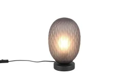 Trio Lighting Sisustusvalaisimet*pöytävalaisin Facette E27 mattamusta/savu