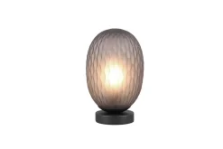 Trio Lighting Sisustusvalaisimet*pöytävalaisin Facette E27 mattamusta/savu