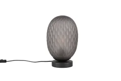 Trio Lighting Sisustusvalaisimet*pöytävalaisin Facette E27 mattamusta/savu