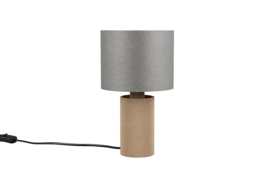 Trio Lighting Sisustusvalaisimet*pöytävalaisin Canio 27 cm E27 puu/harmaa