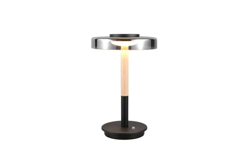 Trio Lighting Sisustusvalaisimet*pöytävalaisin Celeste LED mattamusta/kromattu/