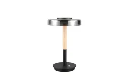 Trio Lighting Sisustusvalaisimet*pöytävalaisin Celeste LED mattamusta/kromattu/