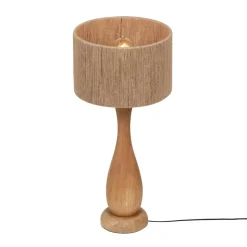 Trio Lighting Sisustusvalaisimet*pöytävalaisin Toba E27 puu/beige