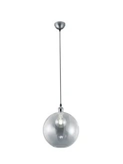 Trio Lighting Sisustusvalaisimet*riippuvalaisin Dino E27 harjattu teräs