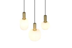 Trio Lighting Sisustusvalaisimet*riippuvalaisin Diva 3-os E27 mattamessinki/val