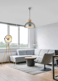 Trio Lighting Sisustusvalaisimet*riippuvalaisin Delhi E27 antiikkiteräs