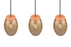 Trio Lighting Sisustusvalaisimet*riippuvalaisin Bidar 3-os E27 kahvinruskea