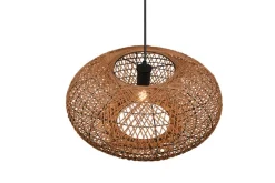 Trio Lighting Sisustusvalaisimet*riippuvalaisin Hedda E27 mattamusta/sisal