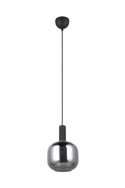 Trio Lighting Sisustusvalaisimet*riippuvalaisin Diva E27 mattamusta/kromattu