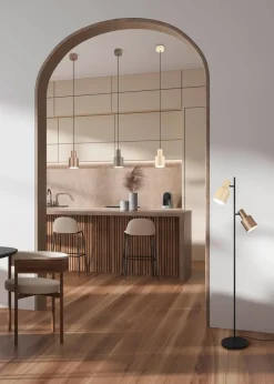 Trio Lighting Sisustusvalaisimet*riippuvalaisin Agudo 1-os E27 kahvinruskea