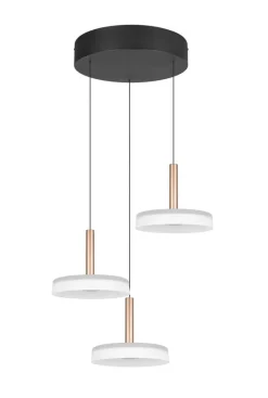 Trio Lighting Sisustusvalaisimet*riippuvalaisin Celeste LED 3-os kahvinruskea