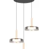 Trio Lighting Sisustusvalaisimet*riippuvalaisin Celeste LED 3-os mattamusta/kro
