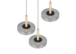 Trio Lighting Sisustusvalaisimet*riippuvalaisin Celeste LED 3-os mattamusta/kro