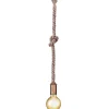 Trio Lighting Sisustusvalaisimet*riippuvalaisin Rope 1-os E27 antiikkimessinki