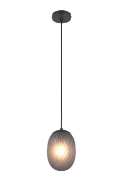 Trio Lighting Sisustusvalaisimet*riippuvalaisin Facette 1-os E27 mattamusta/sav
