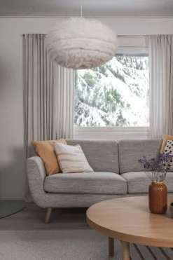 Trio Lighting Sisustusvalaisimet*riippuvalaisin Furry 50 cm E27 hiekanvalkoinen