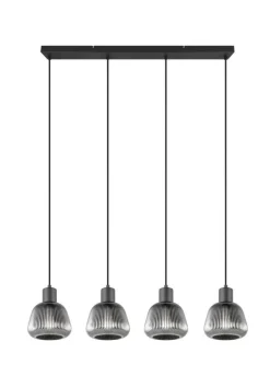 Trio Lighting Sisustusvalaisimet*riippuvalaisin Tarifa 4-os E27 mattamusta/krom
