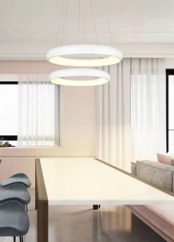 Trio Lighting Sisustusvalaisimet*riippuvalaisin Cardona LED 47 cm mattavalkoine