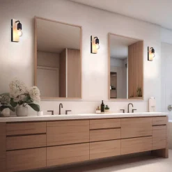 Trio Lighting Sisustusvalaisimet*seinävalaisin Arturo H2O 1-os E27 puu/mattamus