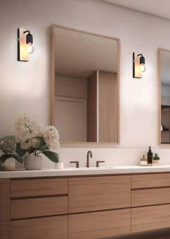 Trio Lighting Sisustusvalaisimet*seinävalaisin Arturo H2O 1-os E27 puu/mattamus