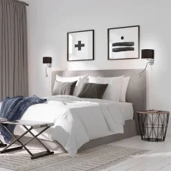 Trio Lighting Sisustusvalaisimet*seinävalaisin Hotel lukuvalolla E14 + LED must