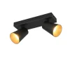Trio Lighting Sisustusvalaisimet*spottivalaisin Sharp 2-os GU10 mattamusta/kult