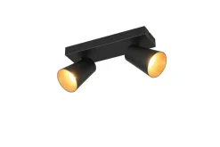 Trio Lighting Sisustusvalaisimet*spottivalaisin Sharp 2-os GU10 mattamusta/kult