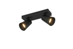 Trio Lighting Sisustusvalaisimet*spottivalaisin Sharp 2-os GU10 mattamusta/kult
