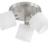 Trio Lighting Sisustusvalaisimet*spottivalaisin Tommy 3-os E14 harjattu teräs/v