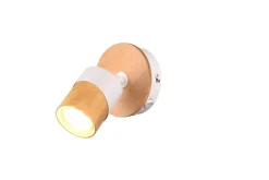 Trio Lighting Sisustusvalaisimet*spottivalaisin Aruni 1-os GU10 puu/mattavalkoi