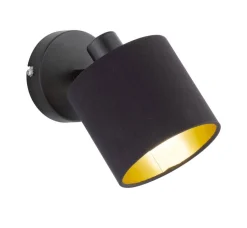 Trio Lighting Sisustusvalaisimet*spottivalaisin Tommy 1-os E14 mattamusta/kulta