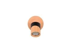 Trio Lighting Sisustusvalaisimet*spottivalaisin Aruni 1-os GU10 puu/mattamusta