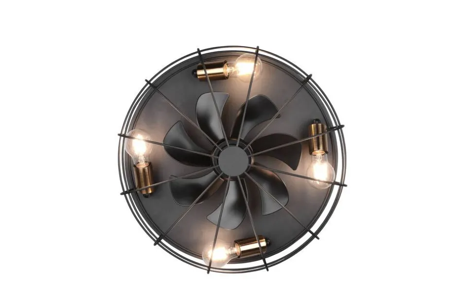 Trio Lighting Sisustusvalaisimet*tuuletinkattovalaisin Trondheim 4xE27 mattamus