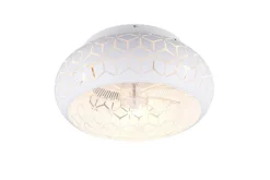 Trio Lighting Sisustusvalaisimet*tuuletinkattovalaisin Bidar 3xE27 mattavalkoin