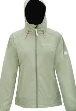 True North Fleecet, Colleget Ja Hupparit*softshell takki W 934 Lt-Olive