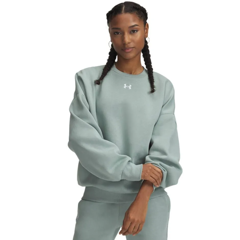 Under Armour Fleecet, Colleget Ja Hupparit*college Rival Fleece os Crew W 348 Silica green