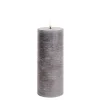 Uyuni Koriste- Ja Kausivalot*LED pöytäkynttilä 7,8x20 cm harmaa rustiikki