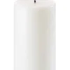 Uyuni Koriste- Ja Kausivalot*LED pöytäkynttilä 7,8x20 cm valkea smooth