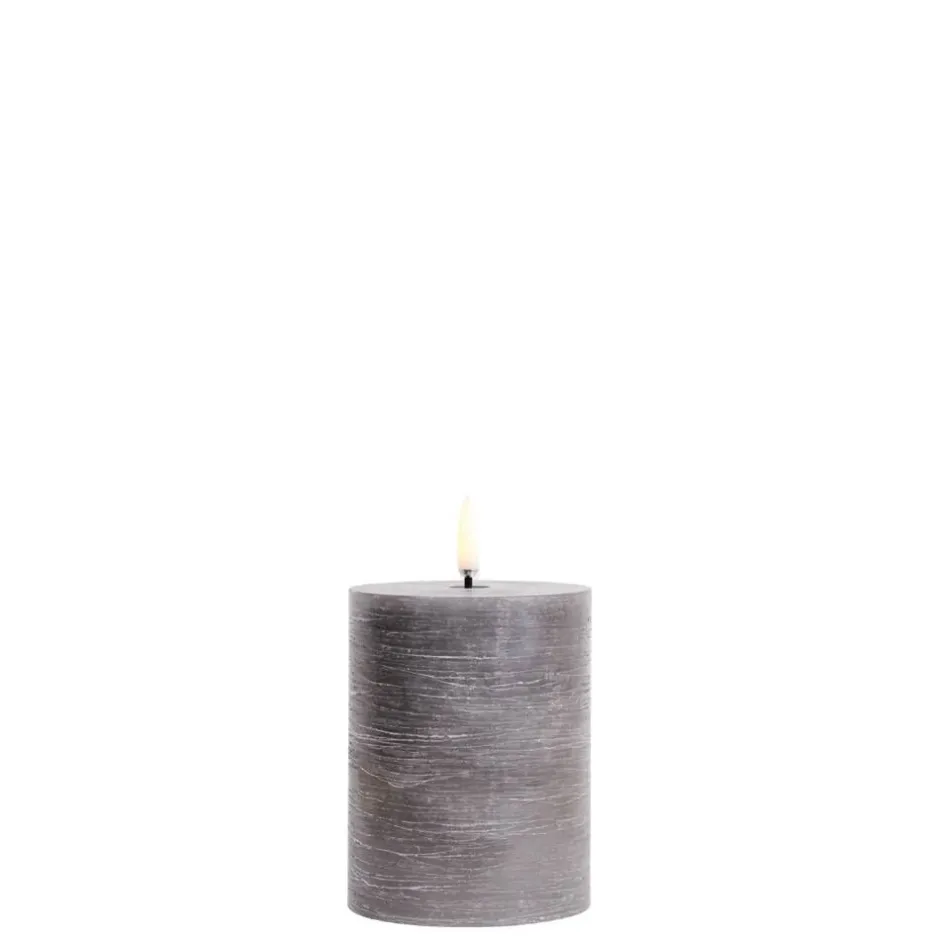 Uyuni Koriste- Ja Kausivalot*LED pöytäkynttilä 7,8x10 cm harmaa rustiikki