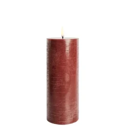 Uyuni Koriste- Ja Kausivalot*LED pöytäkynttilä 7,8x20 cm carmine red rustiikki