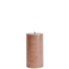 Uyuni Koriste- Ja Kausivalot*LED pöytäkynttilä 7,8x15 cm caramel rustiikki