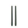 Uyuni Koriste- Ja Kausivalot*LED-kruunukynttilä 2,3x25 cm Olive Green Smooth 2 kpl