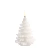 Uyuni Koriste- Ja Kausivalot*LED-kynttilä kuusi 9x12 cm Nordic white Smooth