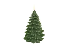 Uyuni Koriste- Ja Kausivalot*LED-kynttilä kuusi 10x15 cm Olive green Smooth