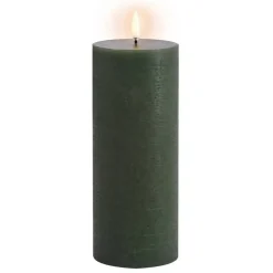 Uyuni Koriste- Ja Kausivalot*LED-kynttilä 7,8x20,3 cm Olive green Rustic