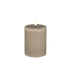 Uyuni Koriste- Ja Kausivalot*LED-kynttilä 7,8x10 cm Sandstone Rustic
